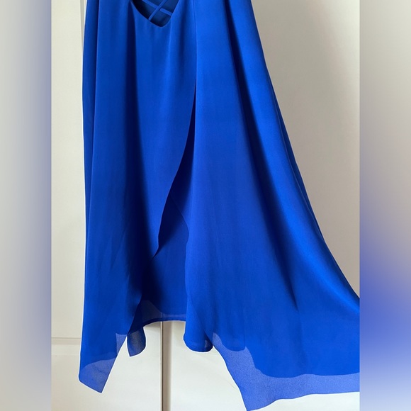 Sugar + L!ps Royal Blue A-line Mini Corset Back Dress - Picture 7 of 8